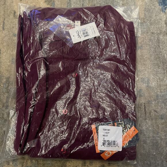 Jag Jeans Women's Adley Long Sleeve Button Up Shirt Size Small Violet NWT - Picture 4 of 4